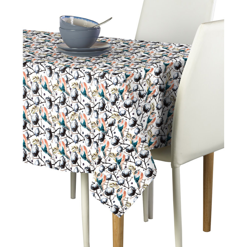 Alexys Pretty Bird Tablecloth, 120" L x 60" W