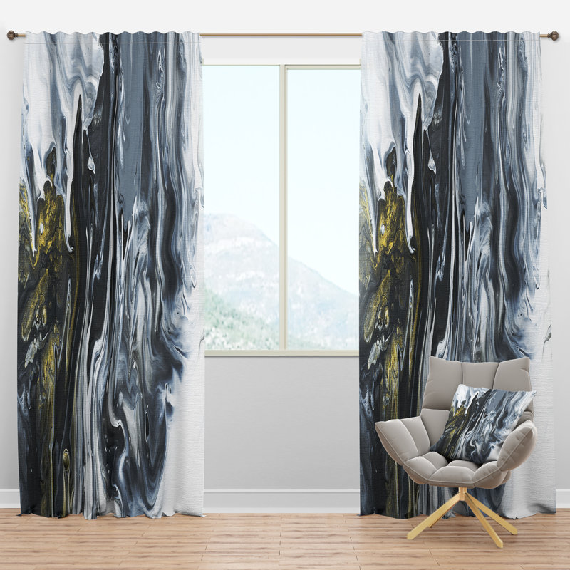 Gray Velvet Blackout Rod Pocket Window Panel, 84" Length