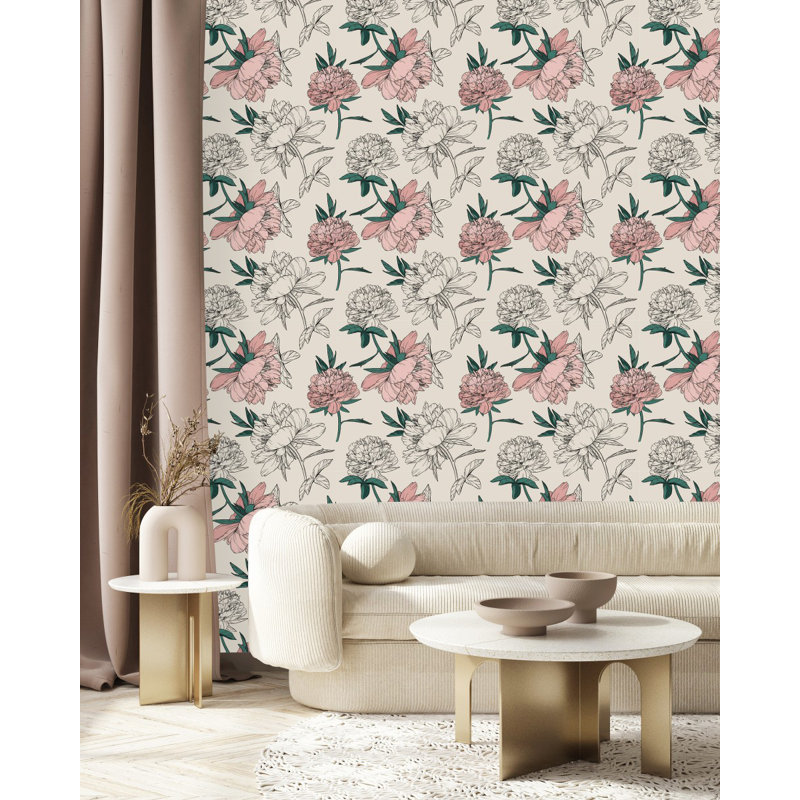 Carreau de papier peint auto-adhésif l 25 po, L 2,09 pi x L 18,75 pi