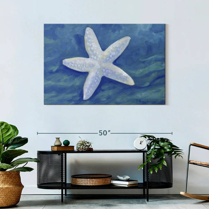 Brampt Impressions Of Shells Starfish Indigo