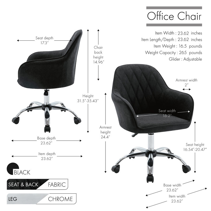 Desk Chair, Black