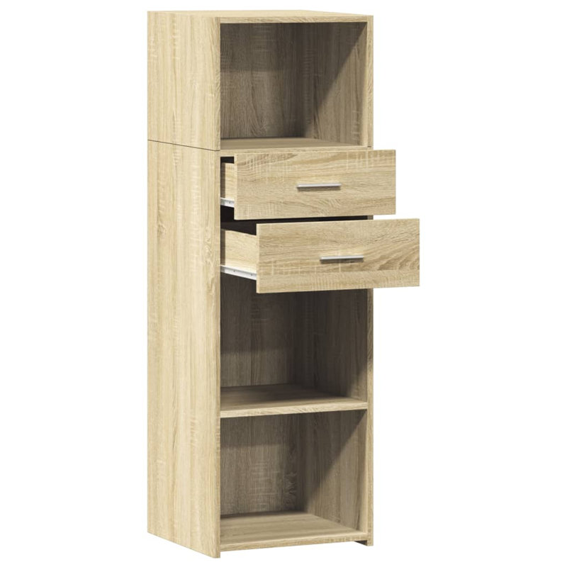 Borough Wharf Highboard Engineered Wood, Sonoma Oak, 48.8" H x 15.7" W x 16.7" D