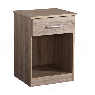 Charming Casual Nightstand In Sandle Wood