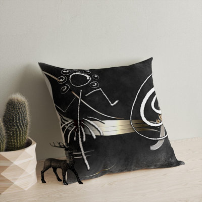 Coussin lavable de qualité supérieure, 17,0 x 17,0 pouces, 50% coton / 50% polyester, rembourrage en silicone, fermeture à glissière dissimulée | Doux, confortable et repassable | Parfait pour la décoration intérieure, le salon et la chambre à cou