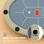 Table de poker 70 po pliable, table de jeu Blackjack pour 8 joueurs, bleu