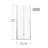 30 - 31 In. Wide Bi Fold Swing Pivot Shower Door With Heavy Duty Handle, Silent Magnetic Sealing, Waterproof And Rust 72 High Glass Aluminum 180 System, Corrosion Zinc Alloy Parts