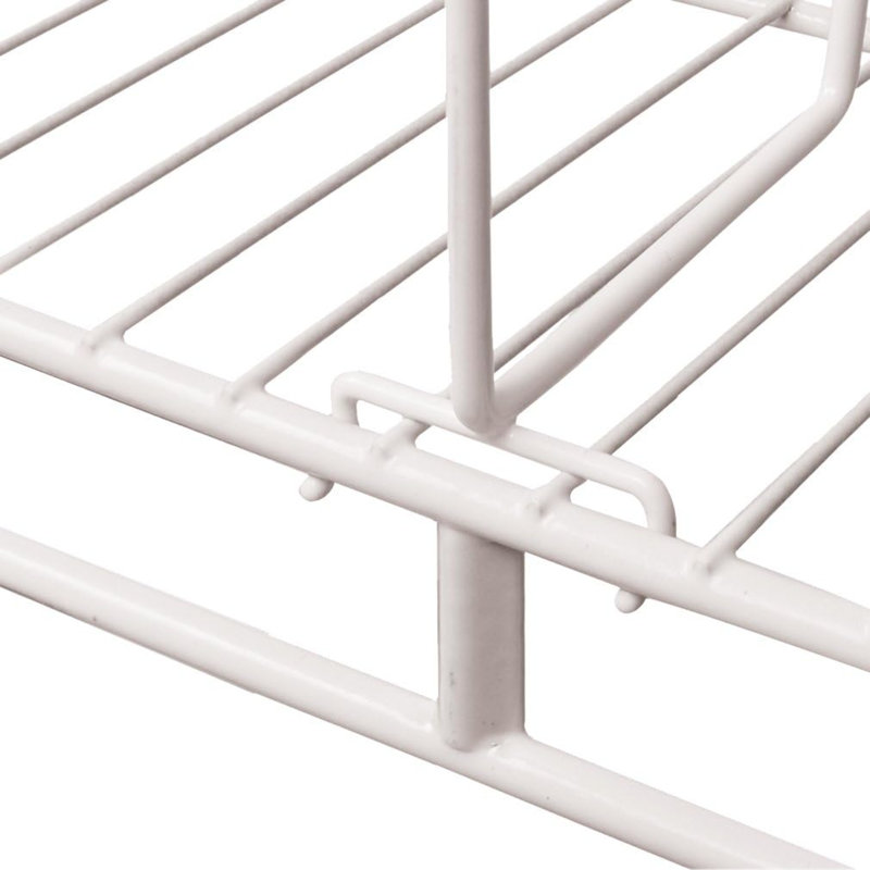 Wire Shelf Dividers -6 Pack- Closet Organization And Storage Optimization For Home/Office/Pantry/Garage - Tall Shelf Separator - Easy Clip-No Tool - Plastic Coated Steel