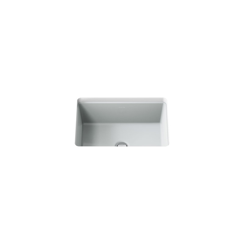 Under-Mount Bathroom Sink, Ice Gray
