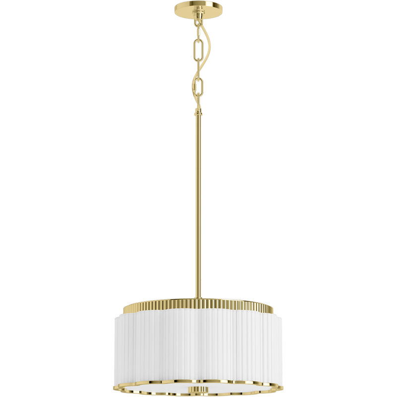Tresdoux Pendant, Polished Brass