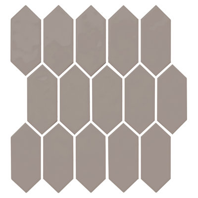 Daltile Mythology 2" x 5" Ceramic Picket Mosaic in Glossy Chronos (12 PC per Carton) (8.76 SQFT per Carton)