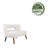 Ashyia 45.47'' Loveseat with Rubberwood Legs-2113417552