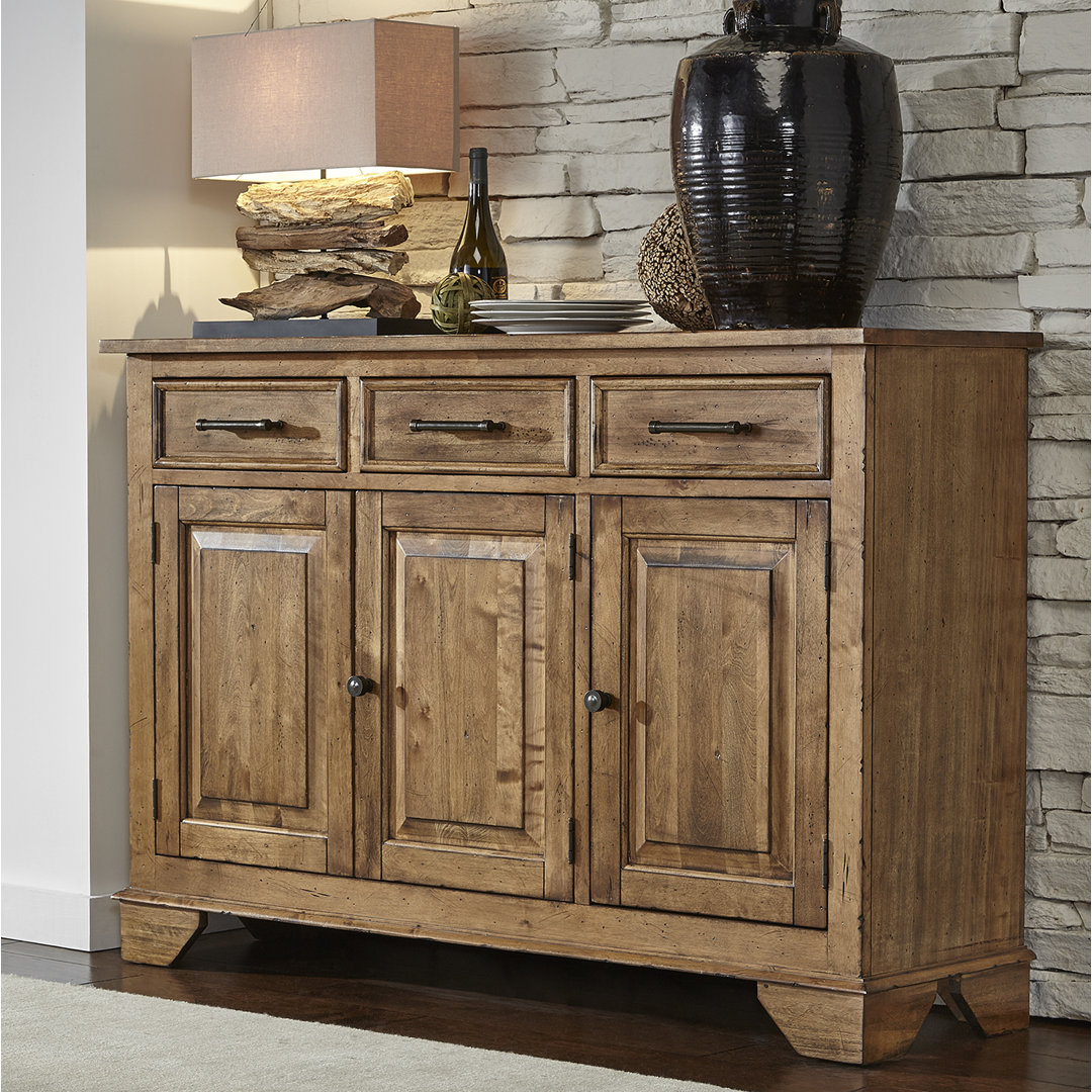 Shaler 58-inch 3-drawer Solid Birch Server Sideboard Laurel Foundry Modern Farmhouse®