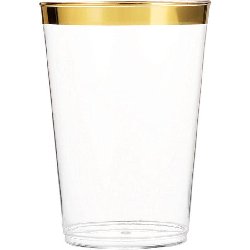 Ensemble de fournitures de fête Gold Edge pour 100 invités