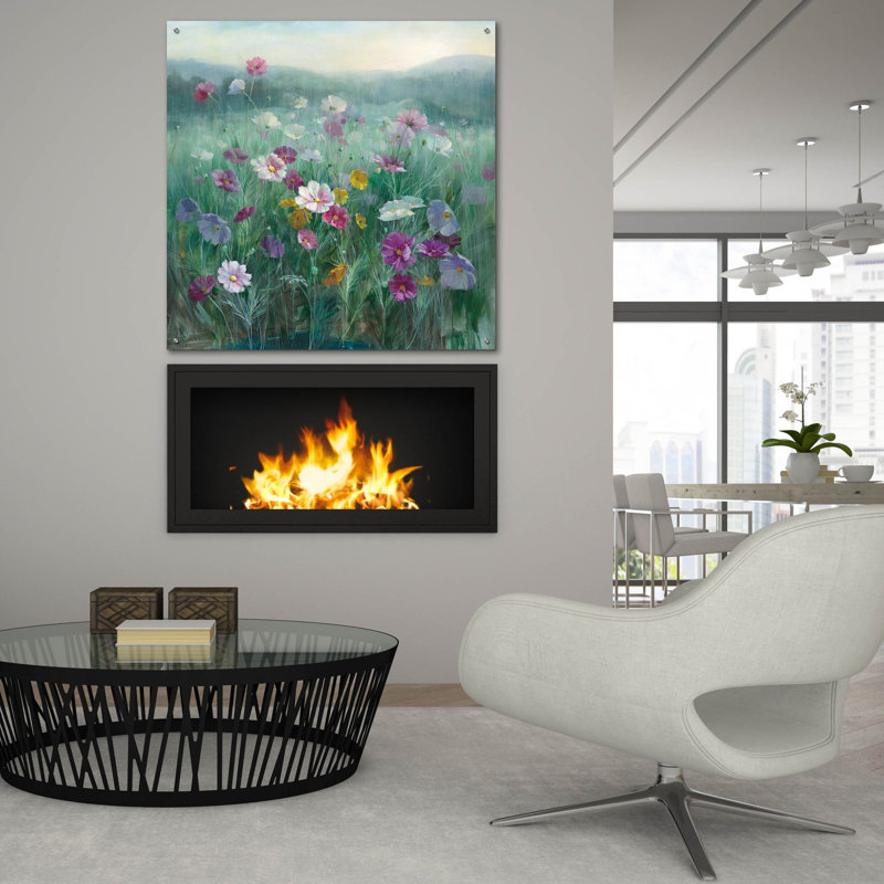  «Cosmos at Dawn» par Danhui Nai, art mural en verre acrylique, 36 po x 36 po