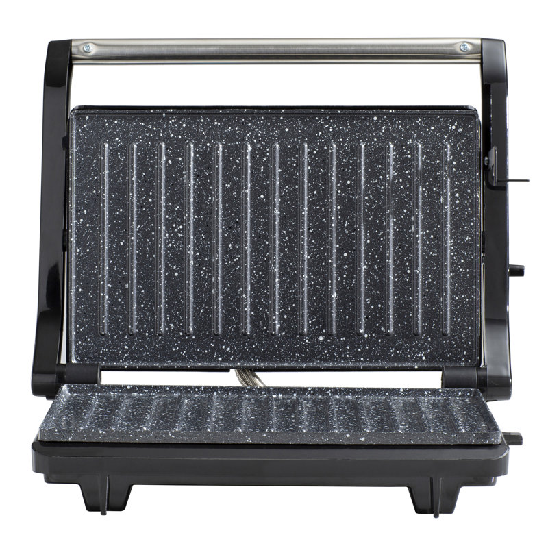 Daewoo 12cm Smokeless Ceramic Non Stick Electric Grill & Panini Press with Lid