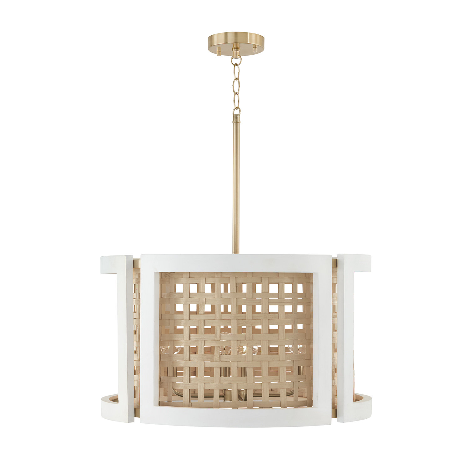 4 - Light Dimmable Drum Chandelier