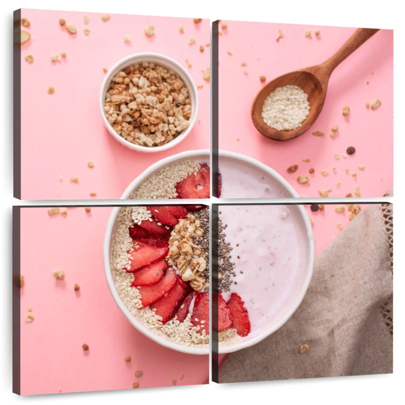 Petit déjeuner Yarlin à la fraise et à l'avoine, H 50 po x l 50 po