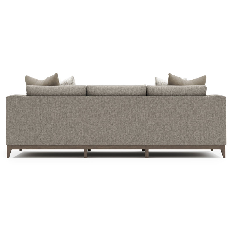 Noel Upholstered Sofa, 27.50" H x 100" W x 40" D, Portobello, Gray Polyester