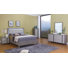 Ensemble de chambre à coucher configurable grand lit plateforme cindina