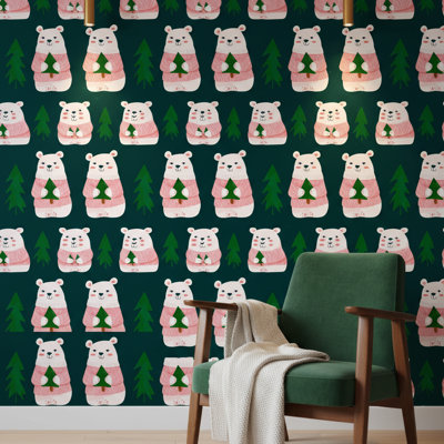 Papier peint ours polaire