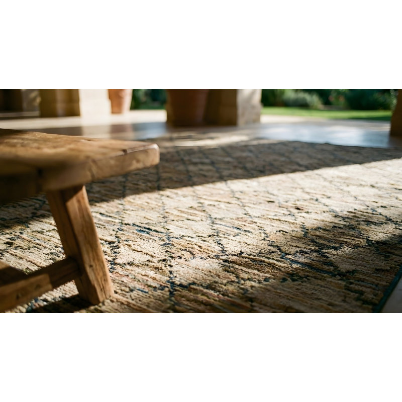 Tapis crocheté antique