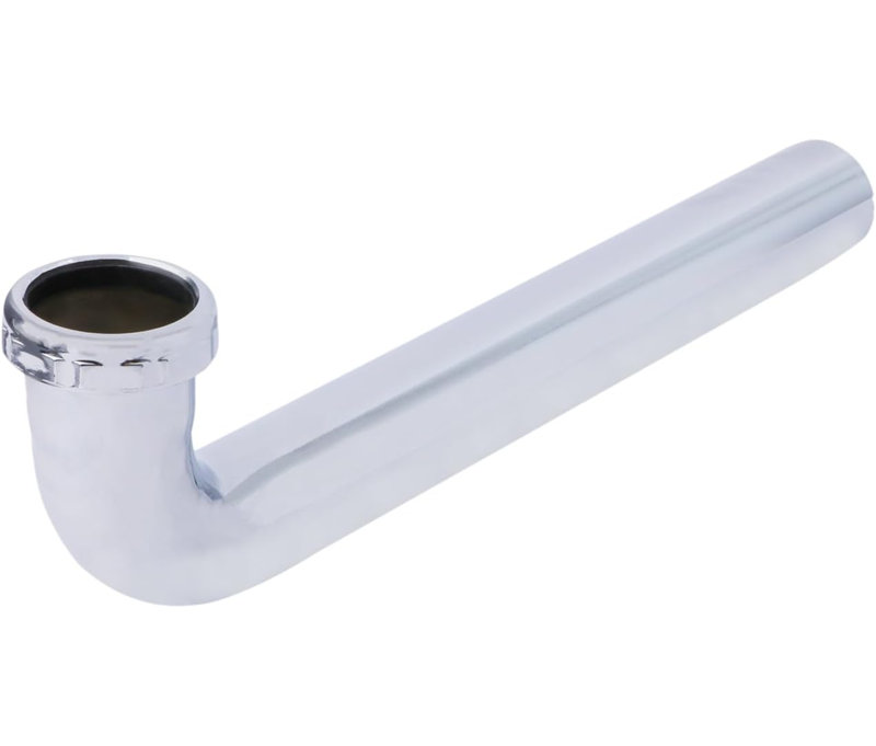 Brass Waste Arm 1-1/4" Slip Joint Rough Brass Waste Bend 22-Gauge Chrome Plated