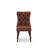 5-Pc Dining Table Set Includes a Dining Table and 4 Burgundy Polyester fabric Upholstered Chairs with Button-Tufted Back, Antique Walnut-1244802306