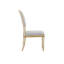Chaise parsons en tissu Ines ivoire Ines