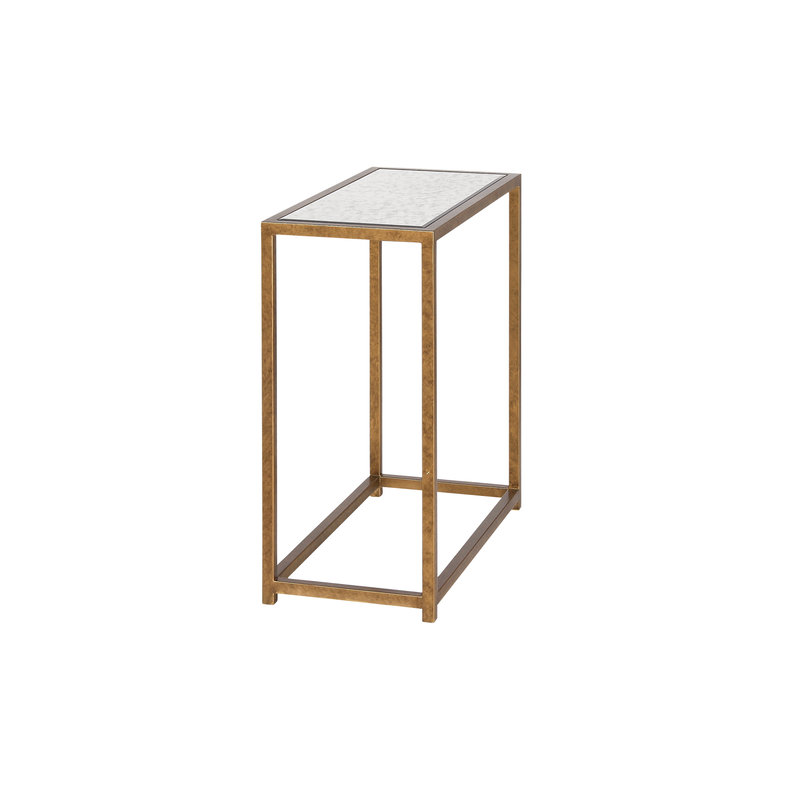 Paris Solid Wood End Table, Gold