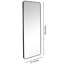 Miroir rectangulaire encadré avec détails métalliques Avinsh