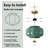 Glass Pumpkin Semi Flush Mount Ceiling Light