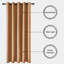 100 % Polyester Blackout Eyelet Synthetic Room Darkening Thermal Curtain (Set of 2)-649955952-649955949