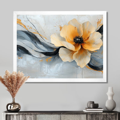 Abstrait moderne pivoine moderne flux III - Abstrait art moderne pivoine moderne