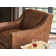 Barrier Leather Swivel Club Chair