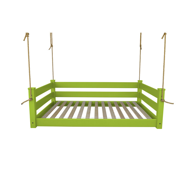 Devell Hanging Daybed, Lime Green, Full / Double