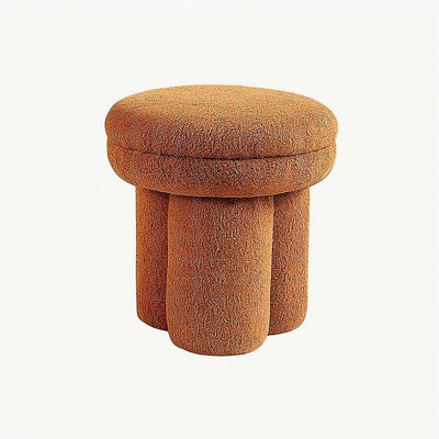 Chaise de selle avec finition brune et plateau arrondi