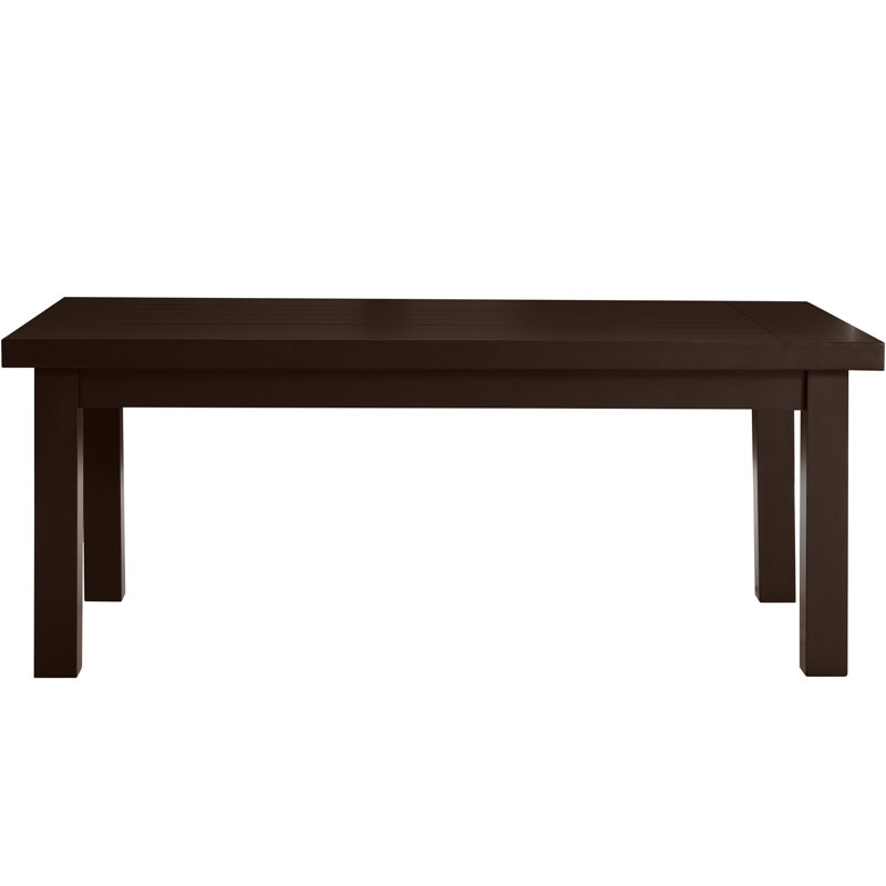 Club Aluminum Outdoor Coffee Table, Mahogany