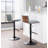 Lakyia Swivel Upholstered Adjustable Height Counter Stool with Metal Frame-87184630