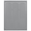 Grand lit avec rangement, gris - tablettes confortables et pratiques, support de matelas