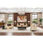 Malibu Crest 99'' Chenille Recessed Arm Sofa