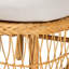 Chaise longue en rotin naturel avec coussin bali & pari Bruno