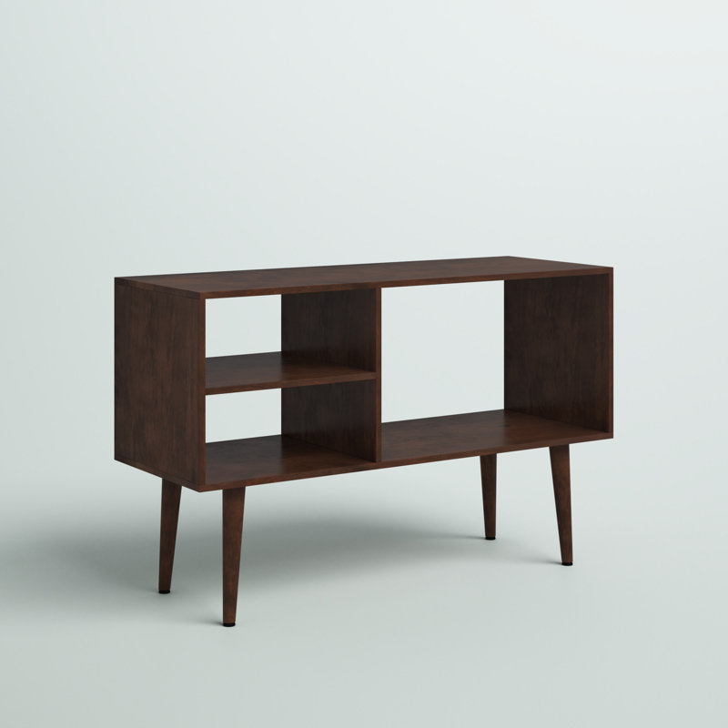 Console en bois massif 38 po Pietrzak, Walnut Brown