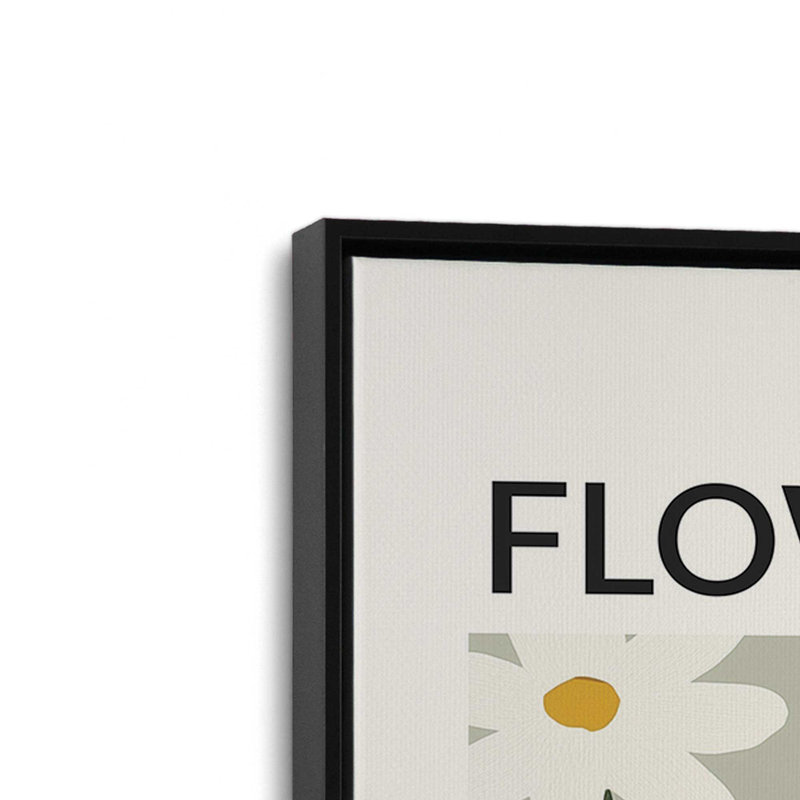 Marché aux fleurs de Munich, H 18,75 po x l 12,75 po, Cadre flottant noir satiné