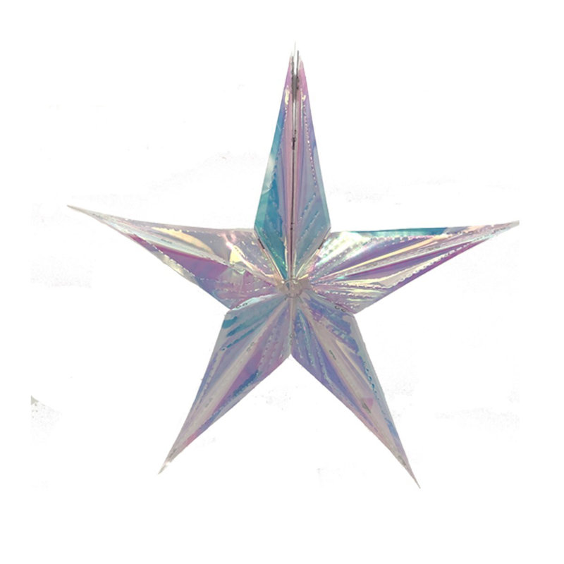 Décoration étoile irisée
