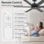 Ventilateur de plafond 56 po moderne sans lumière avec télécommande, moteur à courant continu réversible, ventilateur de plafond intérieur à 6 vitesses pour chambre à coucher, salon et patio-1755418879