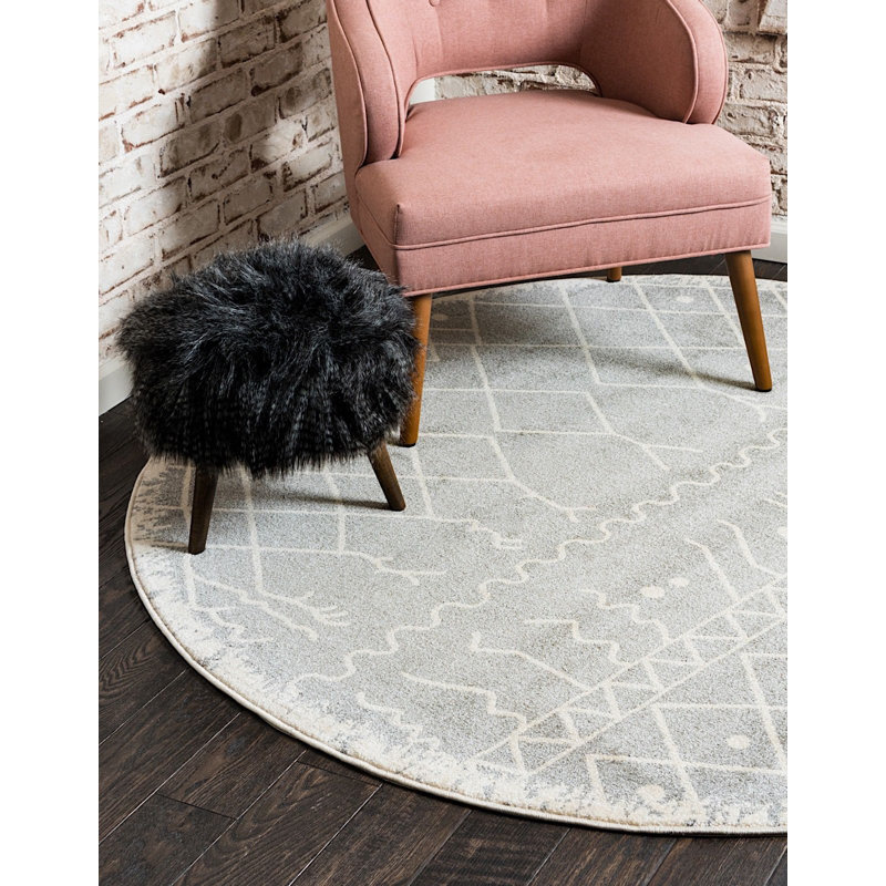 Globe Geometric Indoor Rug, Round 6'