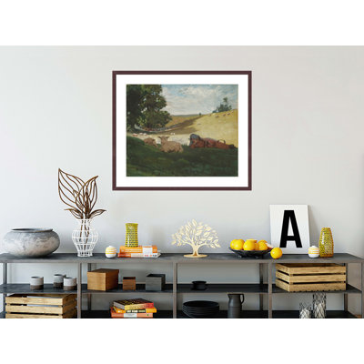 «Warm Af après-midi» par Winslow Homer, impression giclée sur cadre