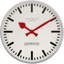 Large Deep Chrome Clock - 45cm