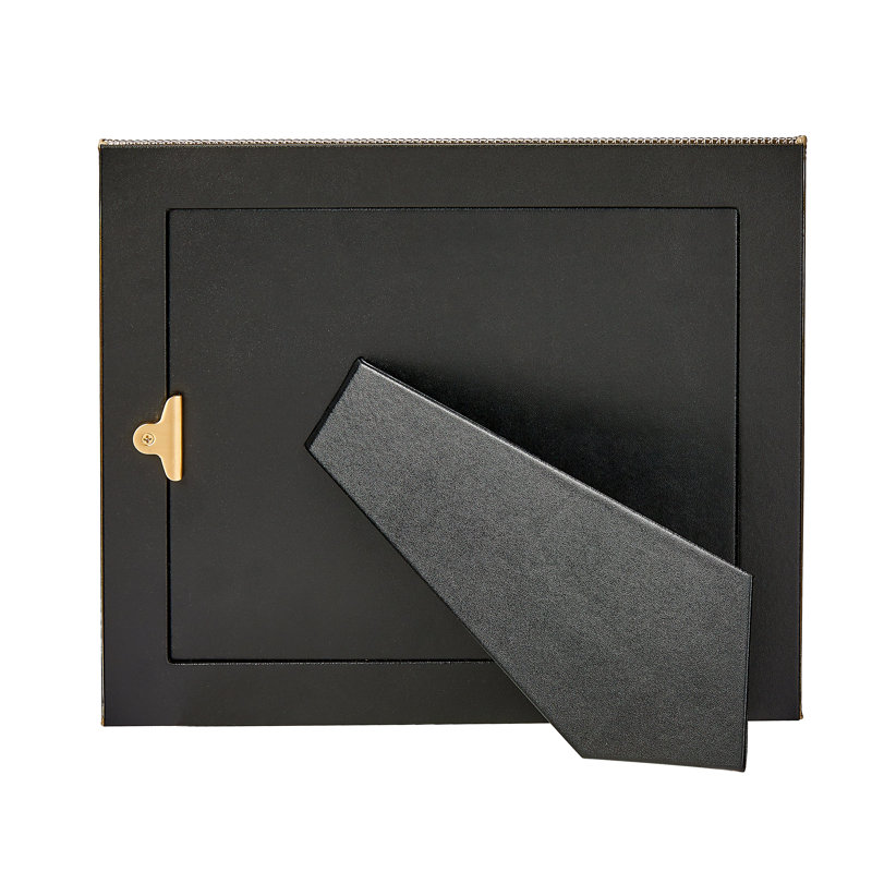 Leather Picture Frame, 8" W x 10" H, Gold