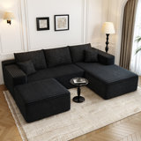 Canapé modulaire 107,5 po avec 1 repose-pieds Cloud